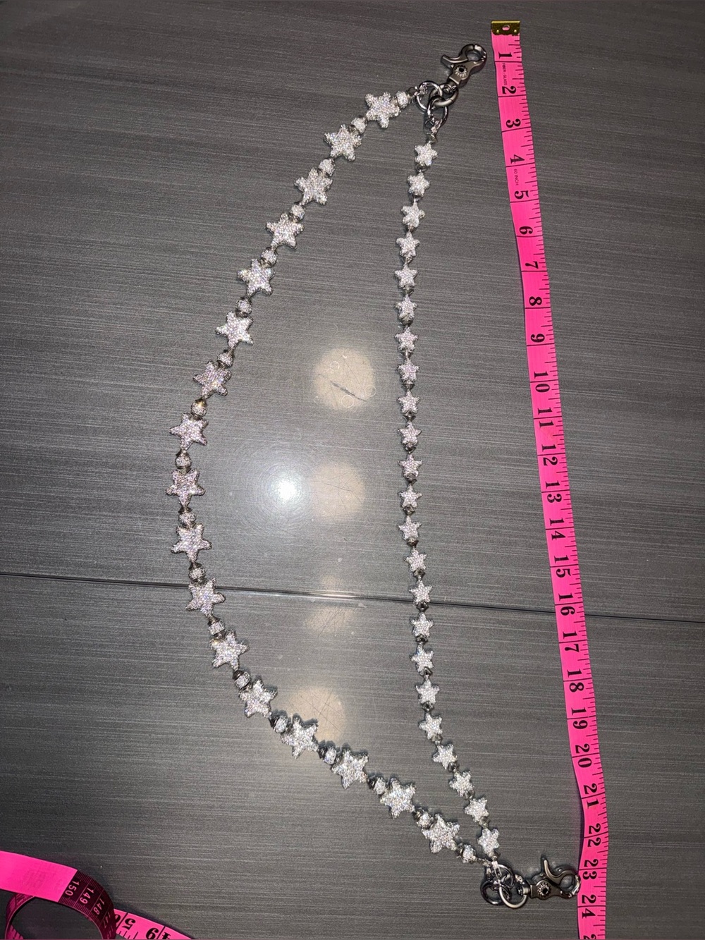 Howss StarFall Rhinestone Star Chain Belt - Picture 6 of 7
